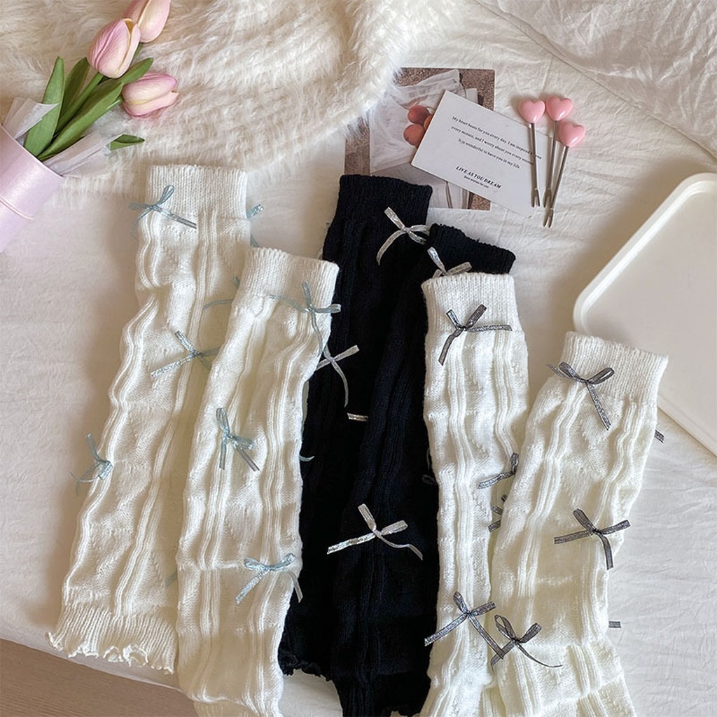 Boot Sock Slouchy - ปลอกขาแบบยาวระดับกลางน่อง ปลอกขาแบบหลวมสไตล์ญี่ปุ่น ปลอกขาสำหรับบัลเล่ต์ สวมใส่สบายเหมาะกับลุคสบายๆ ที่ดูเท่ ใช้คู่กับรองเท้าหนัง