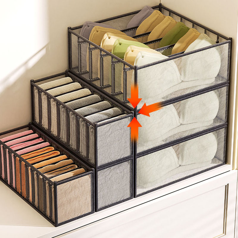 Sock Organizer Tray - กล่องเก็บชุดชั้นใน กล่องจัดระเบียบในตู้เสื้อผ้า แบบลิ้นชัก สำหรับถุงเท้า ชุดชั้นใน บรา