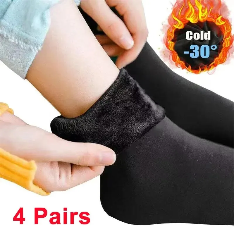 Wool Hiking Sock - ผู้หญิงฤดูหนาวถุงเท้า Hermal ผ้าขนสัตว์ชนิดหนึ่งถุงเท้า WARM Thicken รองเท้าบู๊ตหิมะความร้อนถุงเท้าชั้น