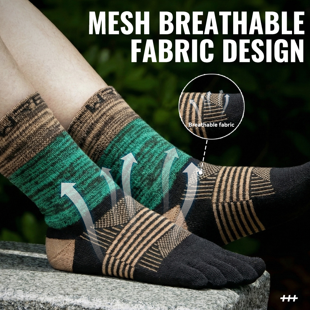 WRELS 1/2/3 คู่ถุงเท้าห้านิ้วส - Wool Hiking Sock บทวิจารณ์และราคา