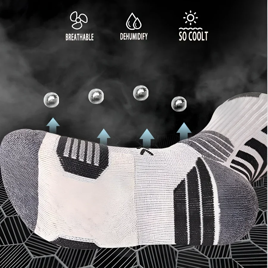 ถุงเท้าตาข่ายระบายอากาศได้ดี 3 - Athletic Sock Cushion บทวิจารณ์และราคา