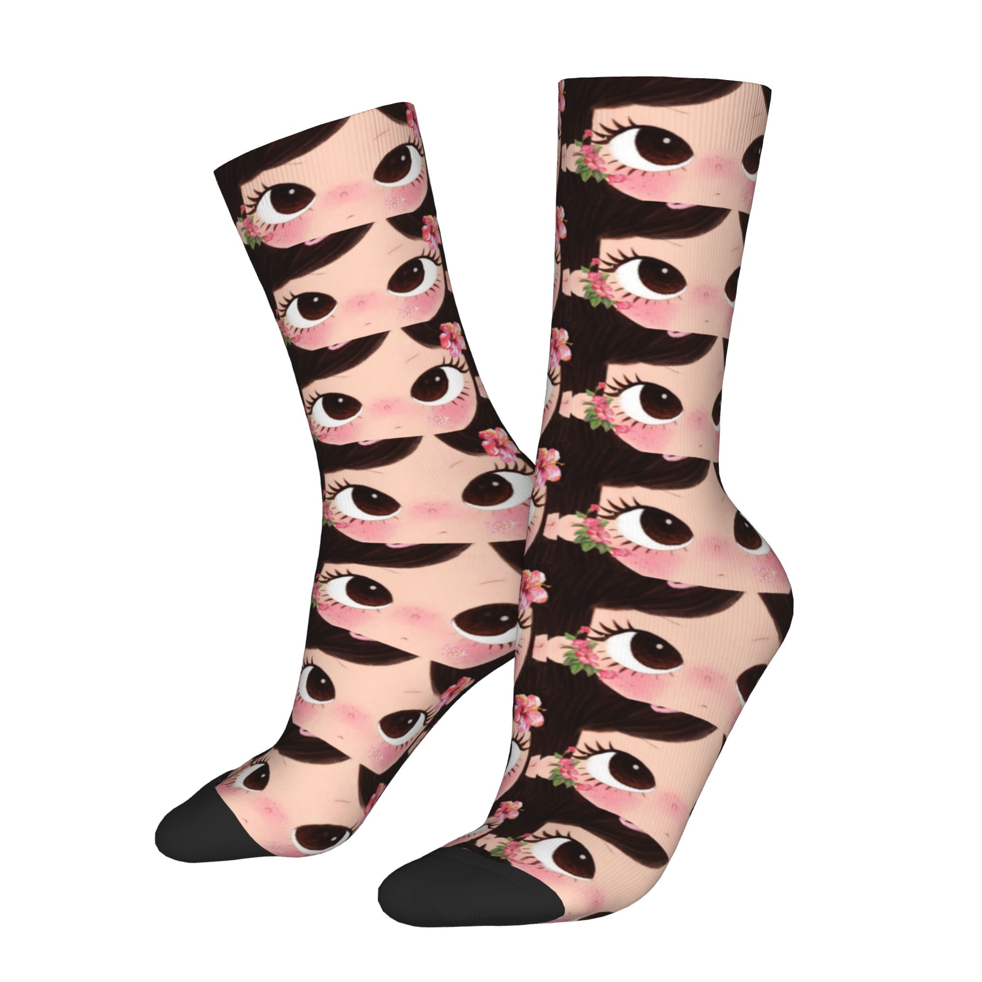 ถุงเท้าลายการ์ตูนสาวตาโตแบบกำห - Dress Sock Men บทวิจารณ์และราคา