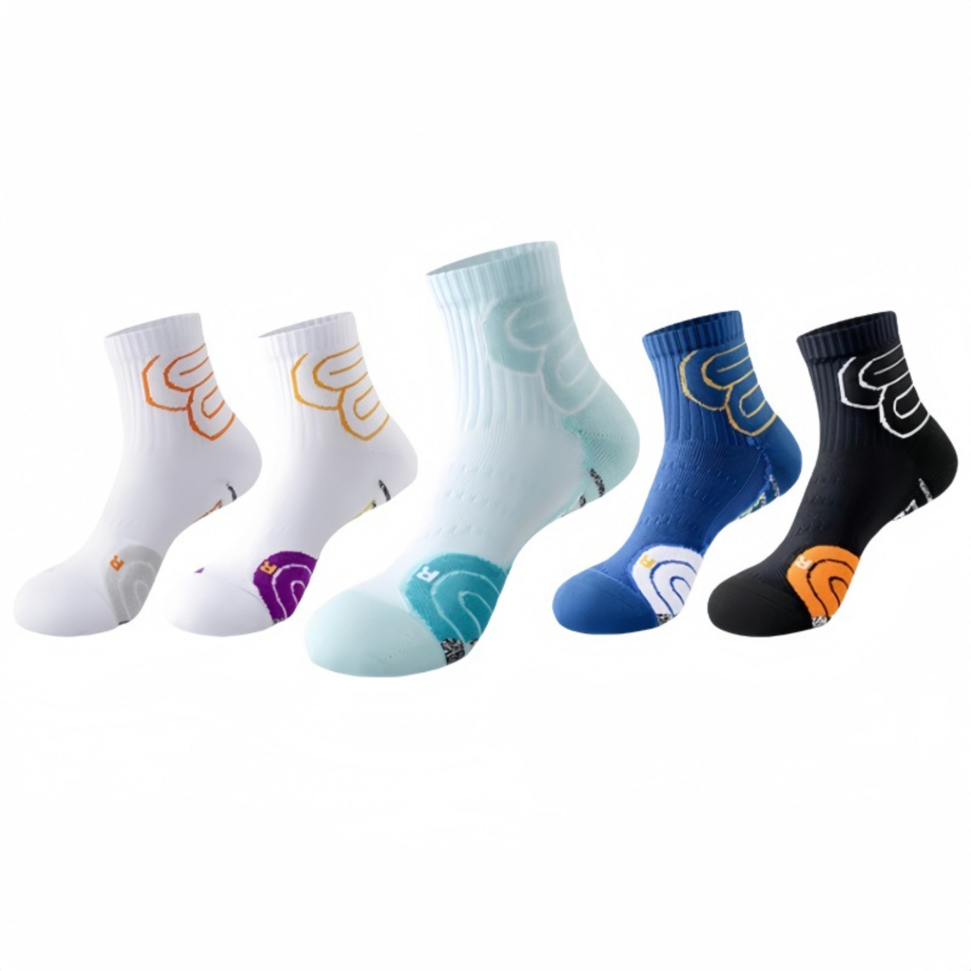 1/2 คู่ถุงเท้าวิ่งมาราธอนสำหรั - Athletic Sock Cushion บทวิจารณ์และราคา