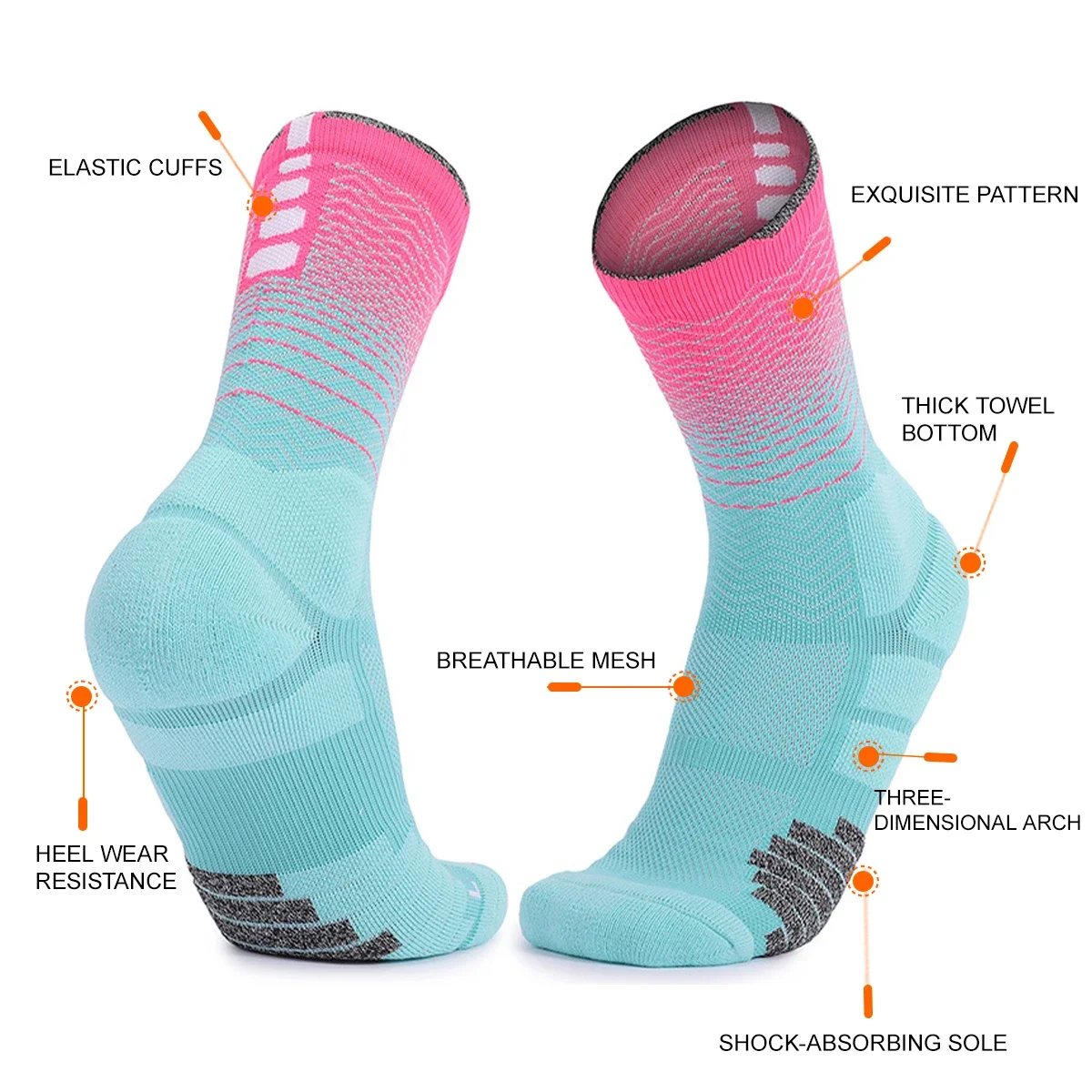 WRELS 1/2/3 คู่ถุงเท้ากีฬาเทอร - Athletic Sock Cushion บทวิจารณ์และราคา