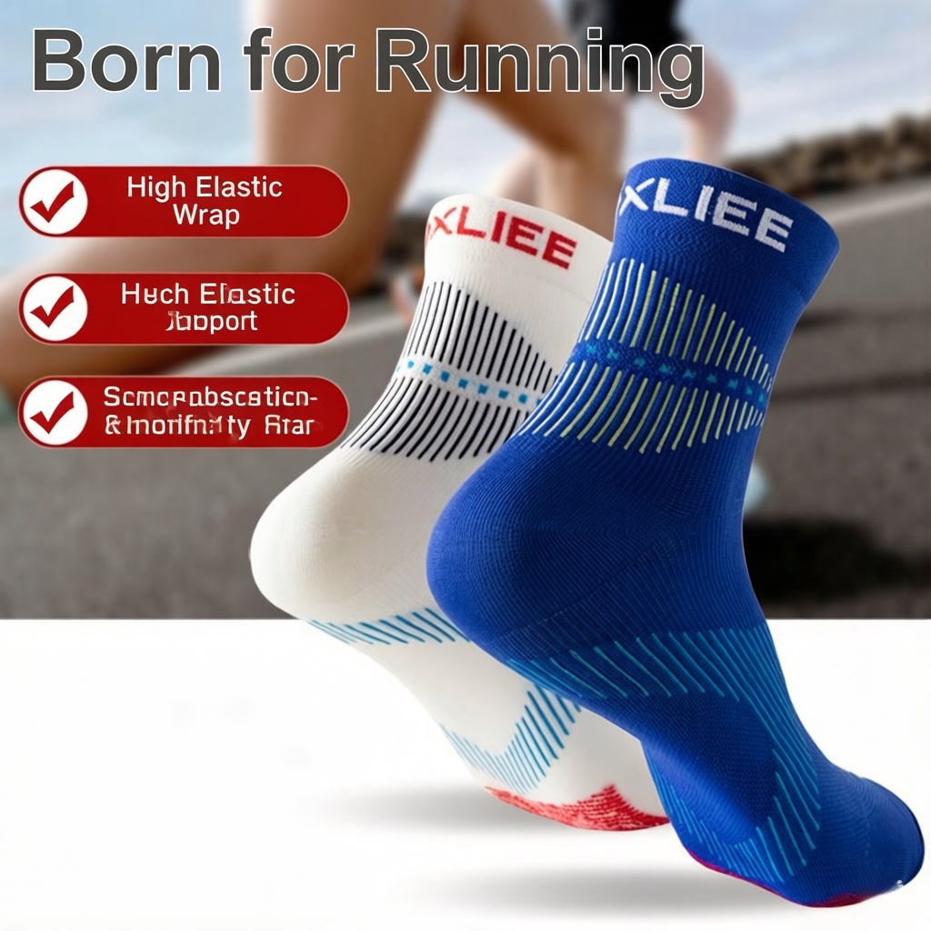 WRELS 1/2/3 คู่ถุงเท้าวิ่ง ถุง - Athletic Sock Cushion บทวิจารณ์และราคา
