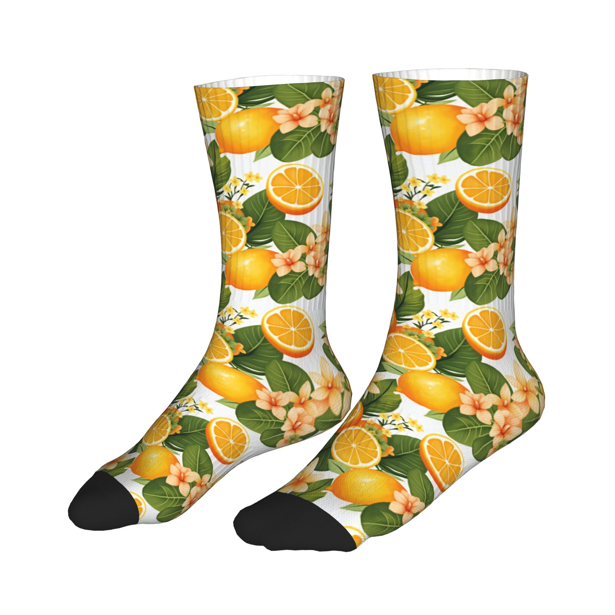 ถุงเท้าลายดอกไม้ส้มมะนาวพลาเมเ - Dress Sock Men บทวิจารณ์และราคา