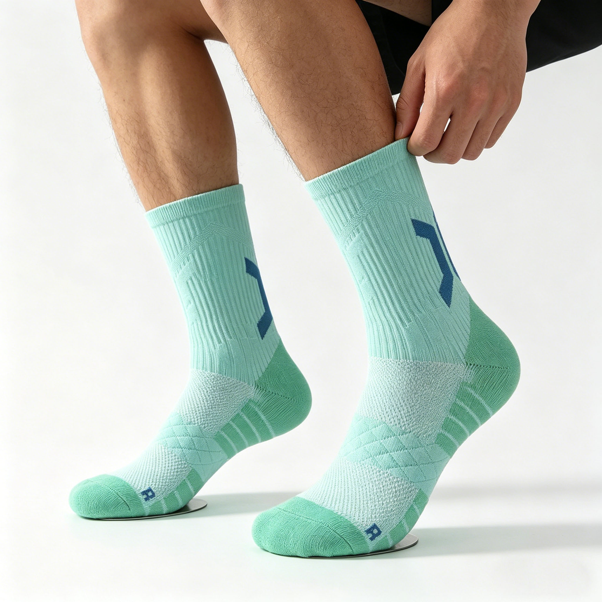 ถุงเท้าบาสเก็ตบอลบุหนาสำหรับผู - Athletic Sock Cushion บทวิจารณ์และราคา