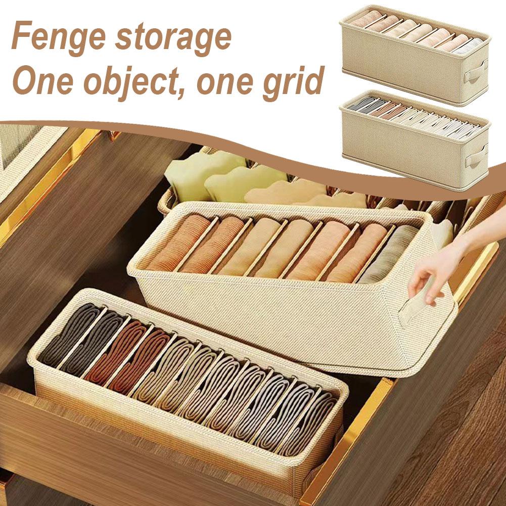 กล่องจัดระเบียบลิ้นชัก 6/7 ช่อ - Sock Organizer Tray บทวิจารณ์และราคา
