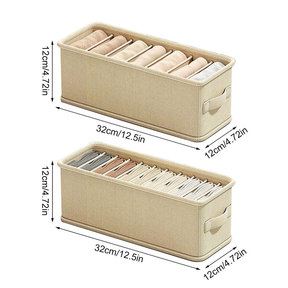 กล่องจัดระเบียบลิ้นชัก 6/7 ช่อ - Sock Organizer Tray บทวิจารณ์และราคา